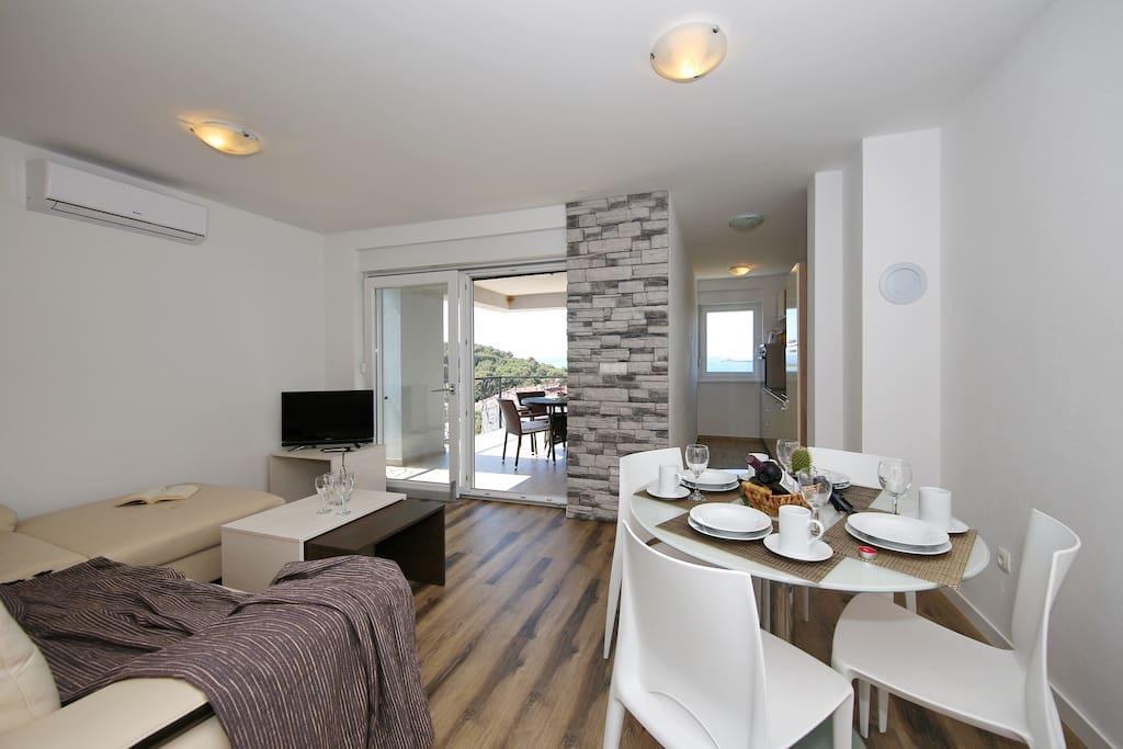 Oleandra Apartments Drage Esterno foto
